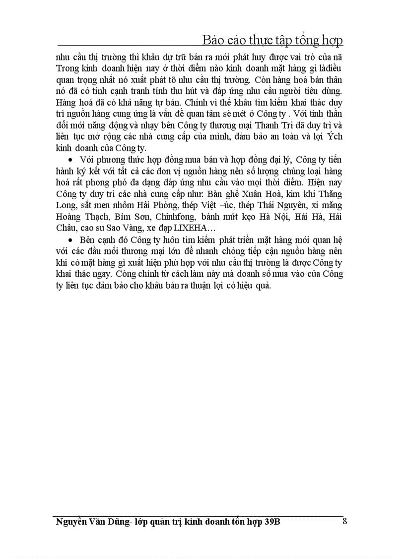 image for page Quá trình hình thành và phát triển của công ty thương mại Thanh Trì