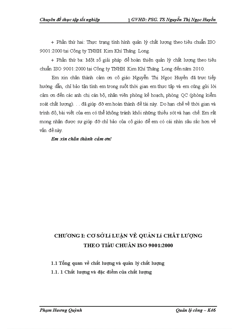 image for page Hoàn thiện quản lý chất lượng theo tiêu chuẩn ISO 9001 2000 tại công ty TNHH Kim khí Thăng Long đến năm 2010