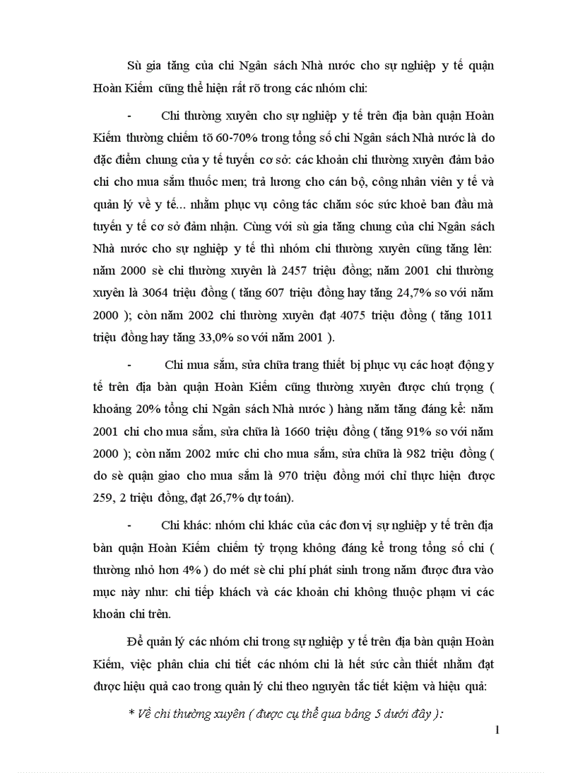image for page Tăng cường quản lý chi Ngân sách Nhà nước với yêu cầu xã hội hoá các hoạt động y tế trên địa bàn quận Hoàn Kiếm 1