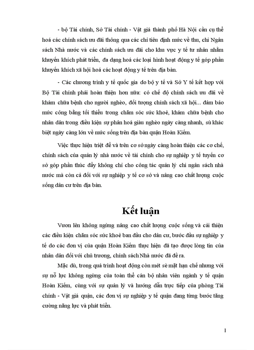 image for page Tăng cường quản lý chi Ngân sách Nhà nước với yêu cầu xã hội hoá các hoạt động y tế trên địa bàn quận Hoàn Kiếm 1