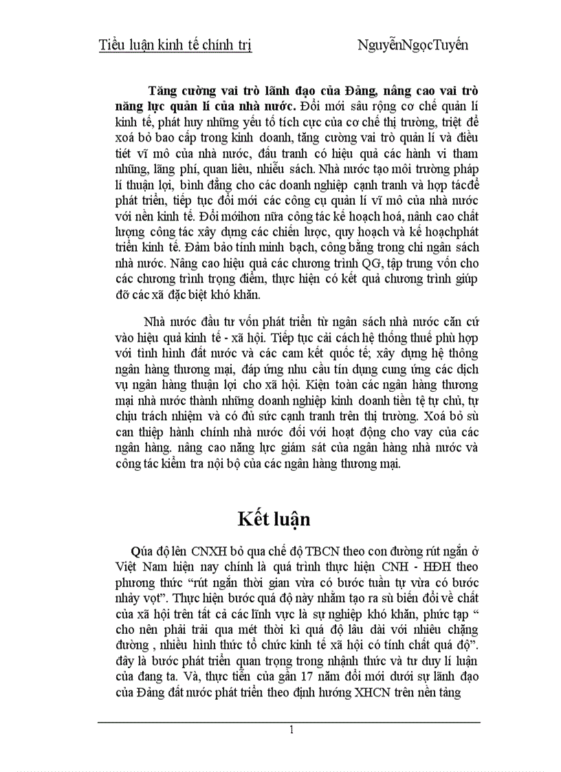 image for page Tăng cường vai trò lãnh đạo của Đảng nâng cao vai trò năng lực quản lí của nhà nước