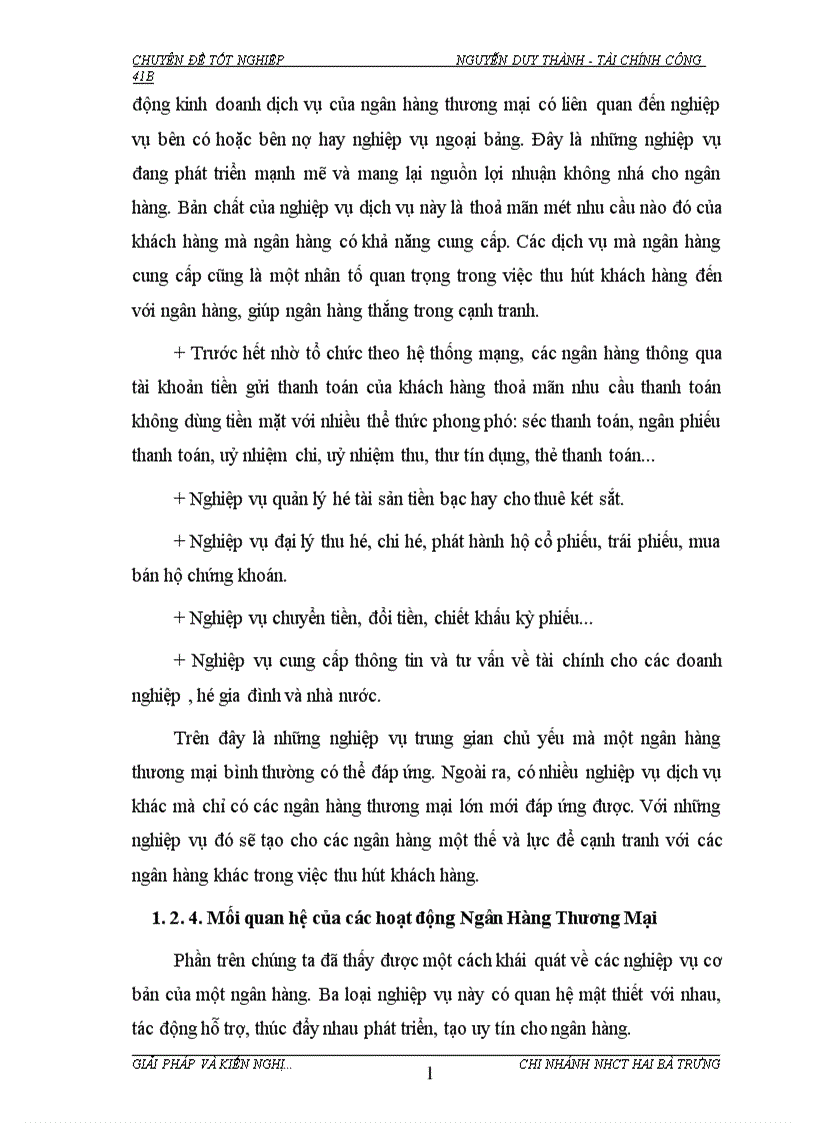 image for page Giải pháp tăng cường và nâng cao hiệu quả công tác huy động tiền gửi dân cư tại Chi nhánh Ngân hàng Công thương Hai Bà Trưng