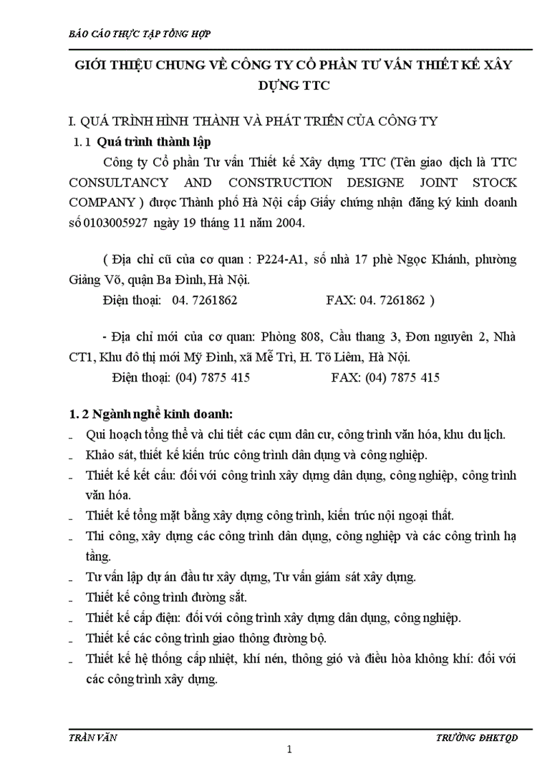 image for page Đánh giá chung về công tác kế toán tại Công ty cổ phần tư vấn thiết kế xây dựng TTC 1