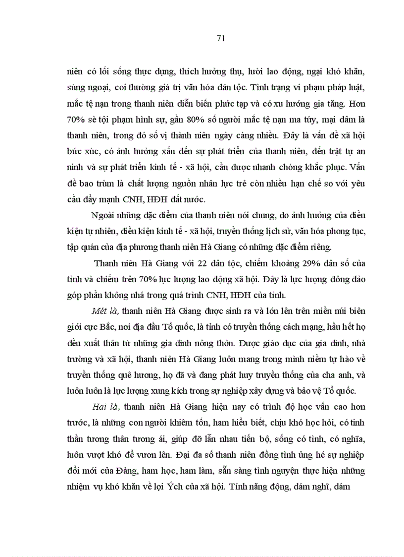 image for page Quan điểm của Hồ Chí Minh về công tác vận động thanh niên và sự vận dụng vào Hà Giang trong giai đoạn hiện nay