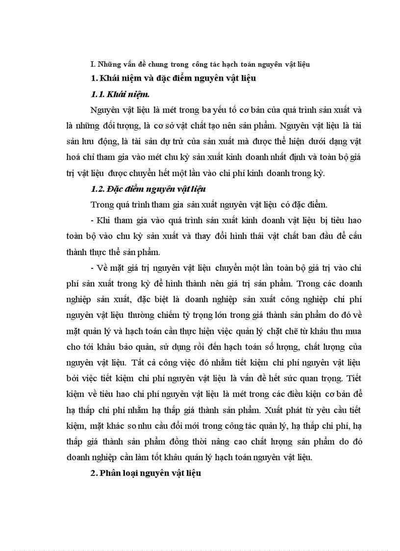 Hoàn thiện công tác kế toán nguyên vật liệu tại Công ty cổ phần Hà Bắc 1