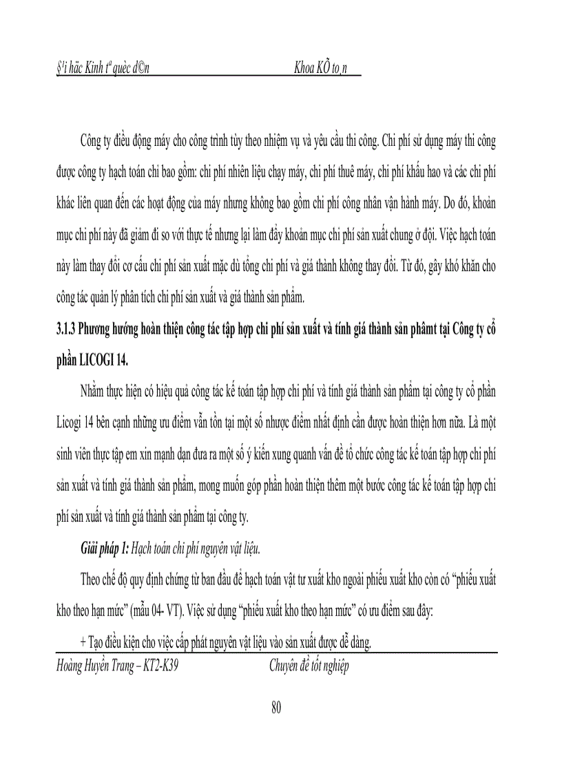 image for page Hoàn thiện công tác kế toán chi phí sản xuất và tính giá thành sản phẩm xây lắp tại Công ty cổ phần LICOGI 14 1