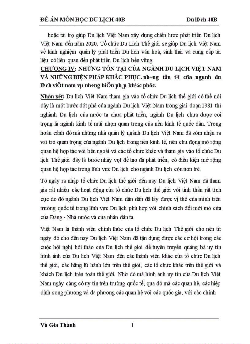 image for page Những tồn tại của ngành Du lịch Việt Nam và những biện pháp khắc phục