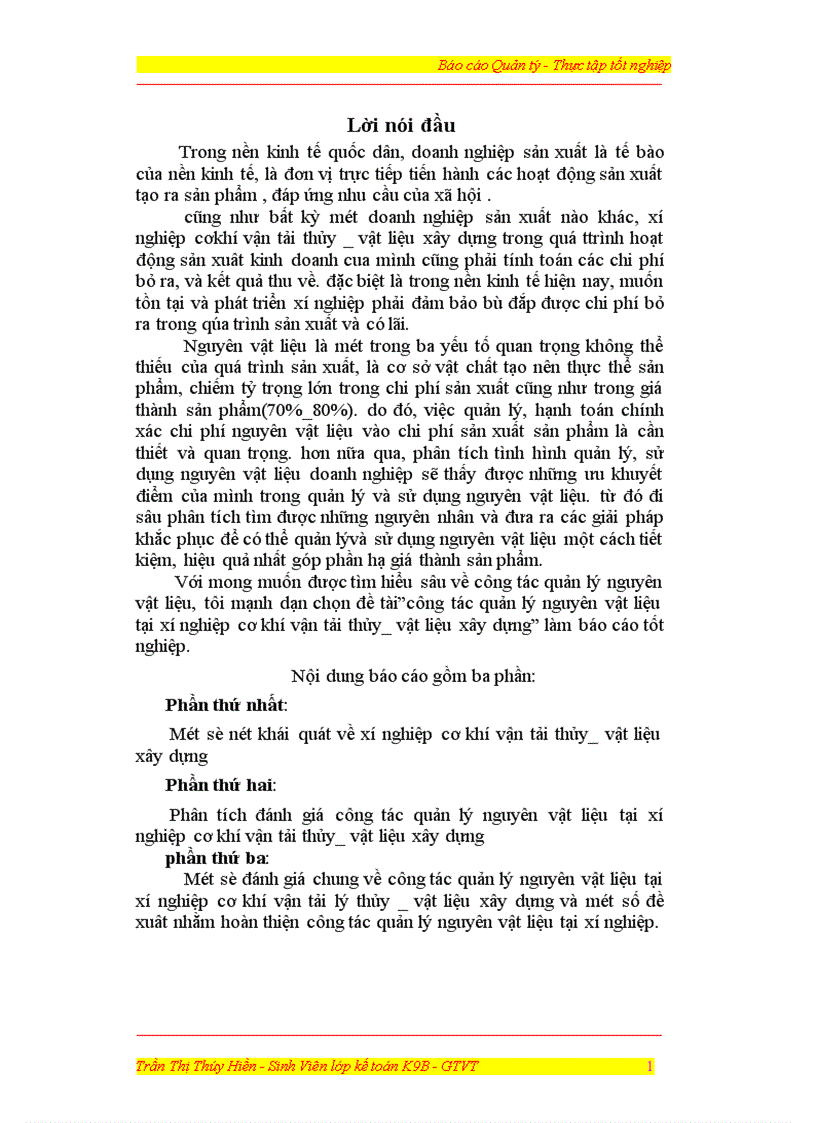 image for page công tác quản lý nguyên vật liệu tại xí nghiệp cơ khí vận tải thủy vật liệu xây dựng 1
