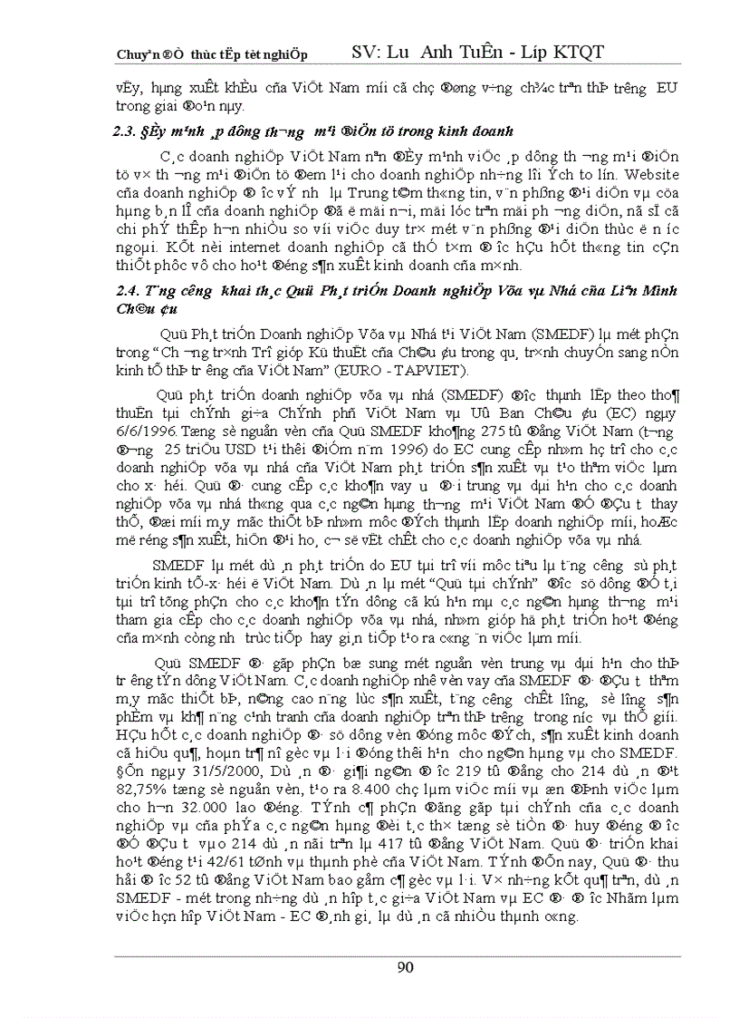 image for page Tự do hoá trong eu và khả năng thâm nhập thị trường eu của hàng hoá việt nam 1