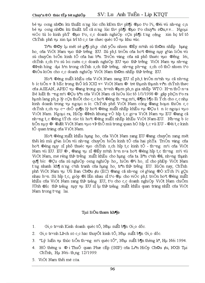 image for page Tự do hoá trong eu và khả năng thâm nhập thị trường eu của hàng hoá việt nam 1