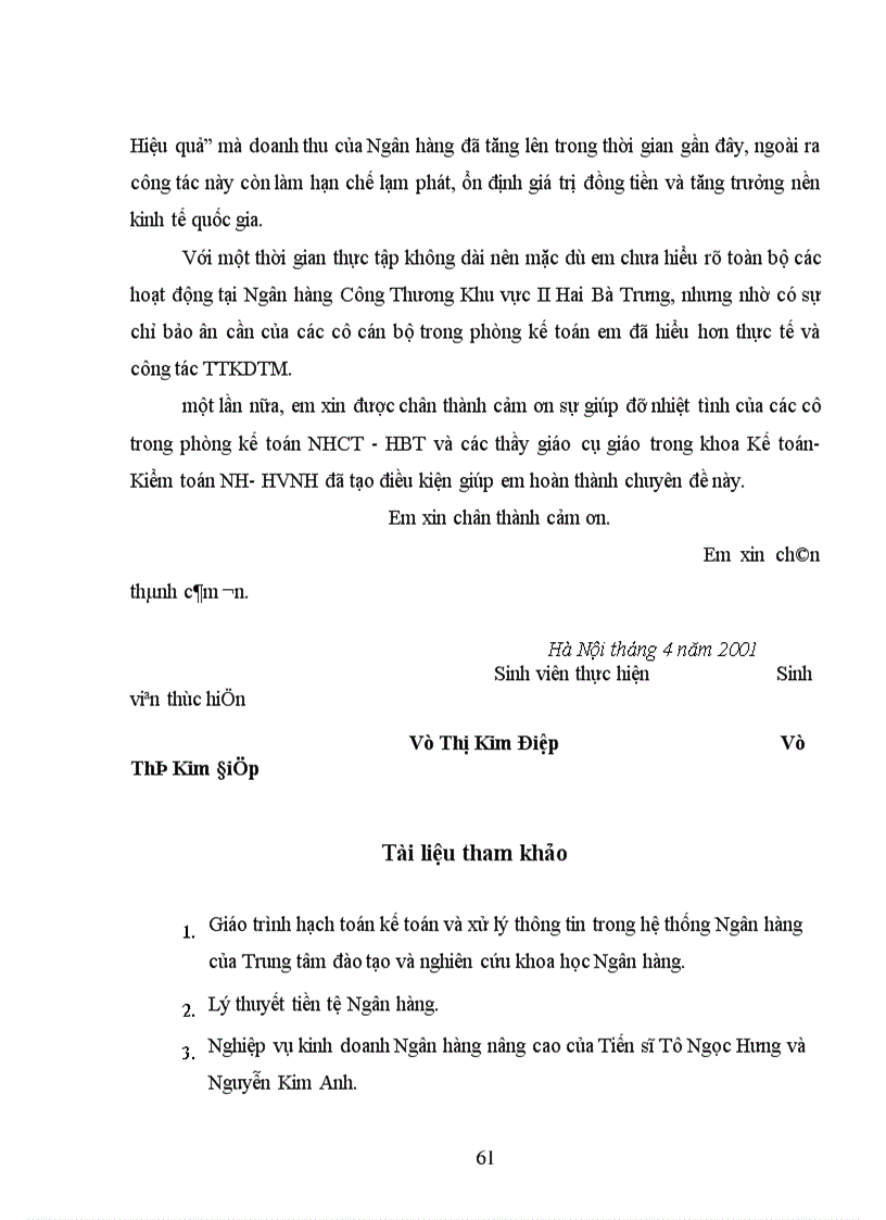 image for page Một số ý kiến nhằm hoàn thiện nghiệp vụ thanh toán không dùng tiền mặt tại chi nhánh Ngân hàng Công thương Hai Bà Trưng 1