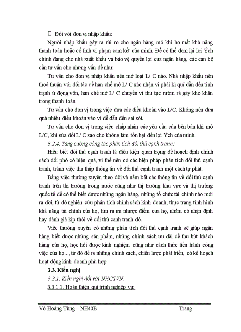 image for page Thực trạng và một số giải pháp nhằm phát triển hoạt động thanh toán theo phương thức tín dụng chứng từ tại Sở giao dịch I NHCTVN
