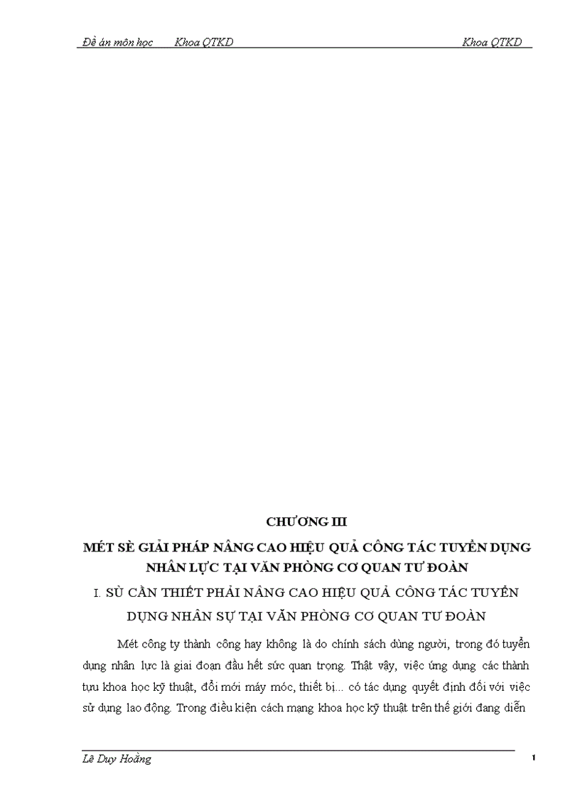 image for page Một số biện pháp nâng cao hiệu qủa tuyển dụng nguồn nhân sự tại văn phòng cơ quan TƯ Đoàn
