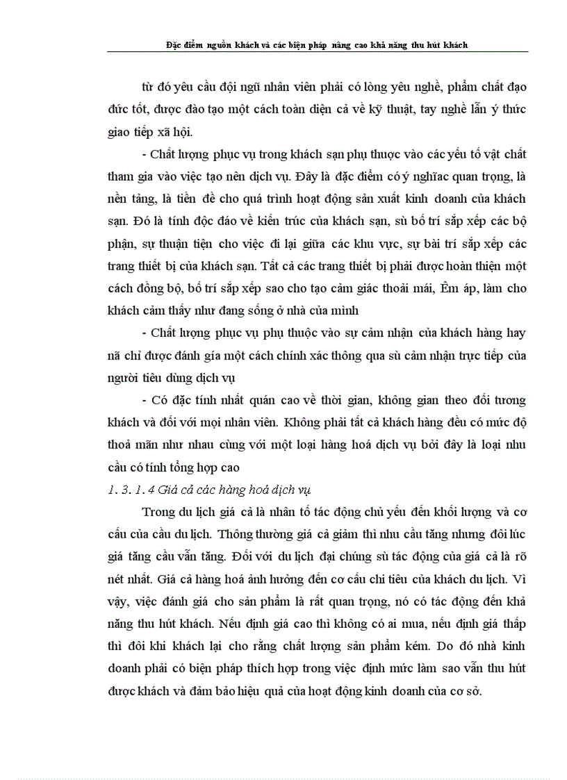 image for page Đặc điểm nguồn khách và các biện pháp nâng cao khả năng thu hút khách của khách sạn Thắng lợi