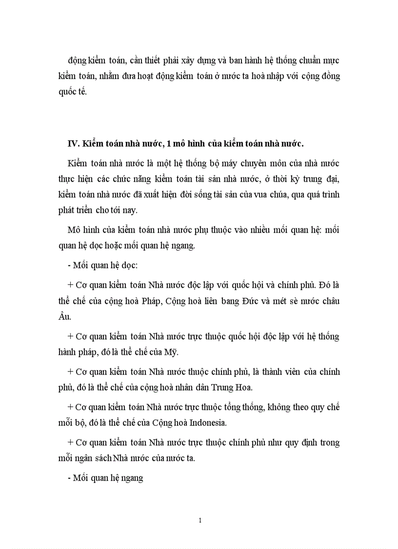 Một số ý kiến phương hướng phát triển công tác kiểm toán hiện nay ở nước ta 1