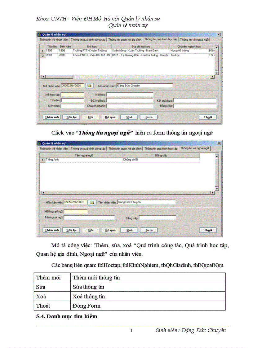 image for page Xây dựng chương trình quản lý nhân sự