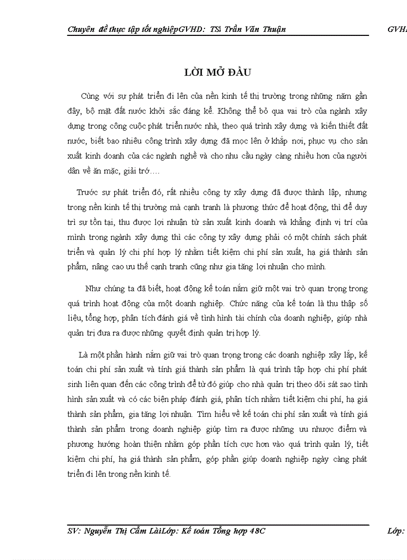 image for page Hoàn thiện kế toán chi phí sản xuất và tính giá thành sản phẩm xây lắp tại Công ty cổ phẩn Xây dựng số 1 Hà Nội 1