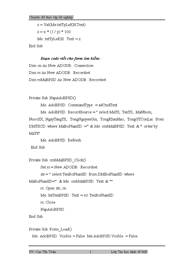 image for page Phân tích thiết kế phần mềm quản lý Tài sản cố định tại công ty