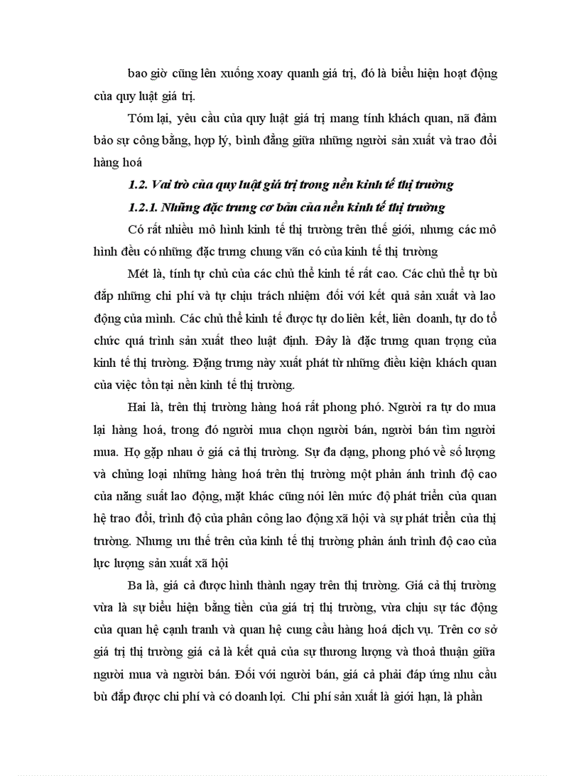 image for page Thực trạng về sự tác động của quy luật giá trị trong nền kinh tế nước ta 1