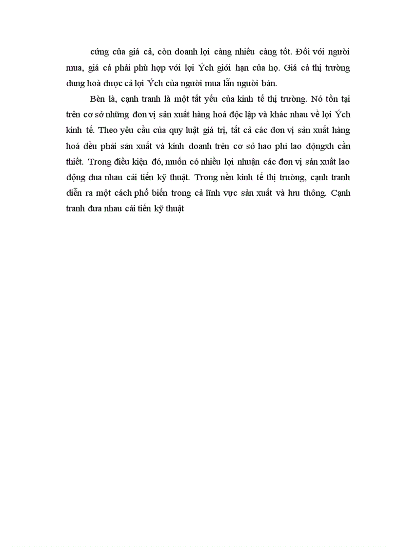 image for page Thực trạng về sự tác động của quy luật giá trị trong nền kinh tế nước ta 1
