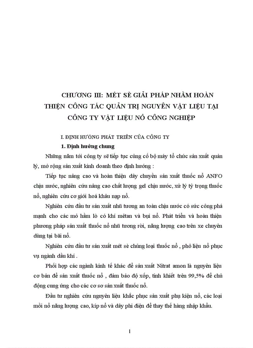 image for page Quản trị nguyên vật liệu tại Công ty vật liệu nổ công nghiệp Thực trạng và giải pháp hoàn thiện 1