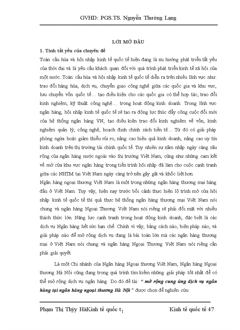 image for page Mở rộng cung ứng dịch vụ ngân hàng tại ngân hàng ngoại thương Hà Nội