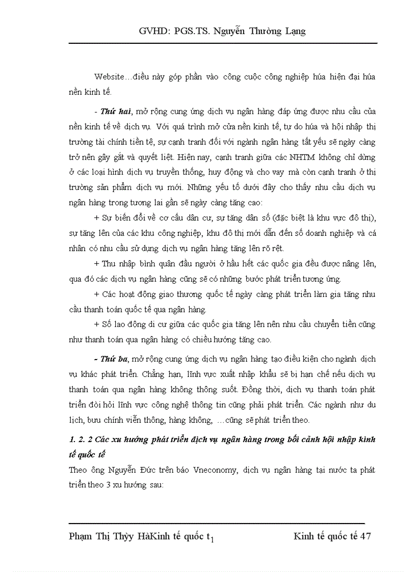 image for page Mở rộng cung ứng dịch vụ ngân hàng tại ngân hàng ngoại thương Hà Nội