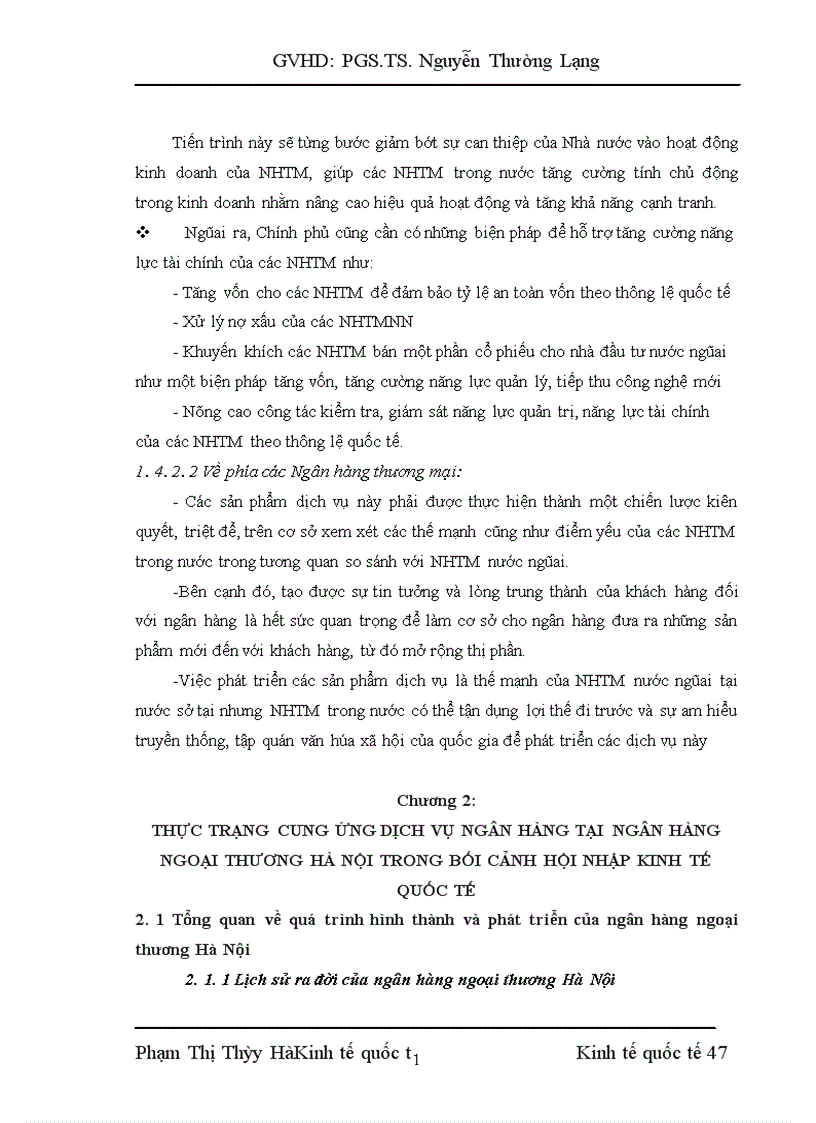 image for page Mở rộng cung ứng dịch vụ ngân hàng tại ngân hàng ngoại thương Hà Nội