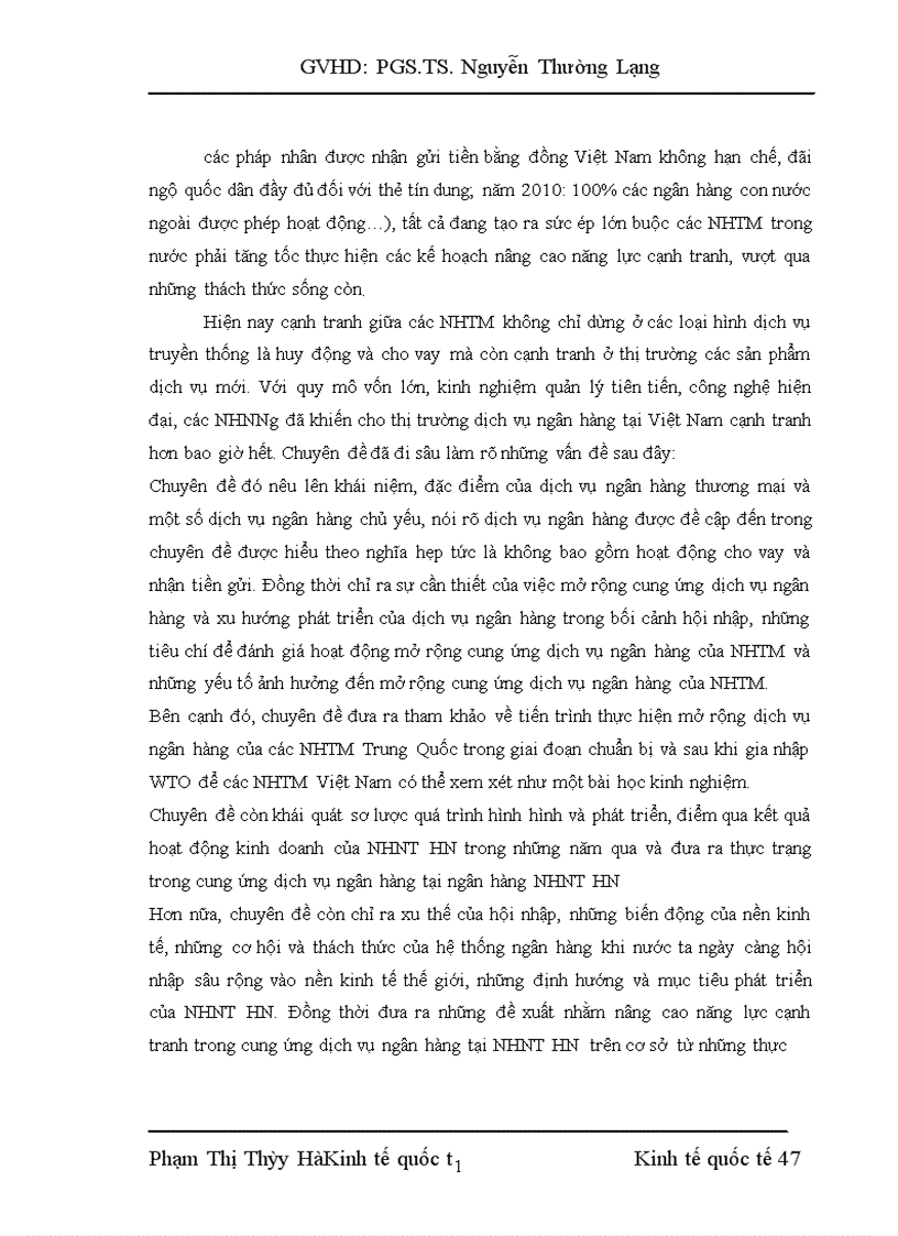 image for page Mở rộng cung ứng dịch vụ ngân hàng tại ngân hàng ngoại thương Hà Nội