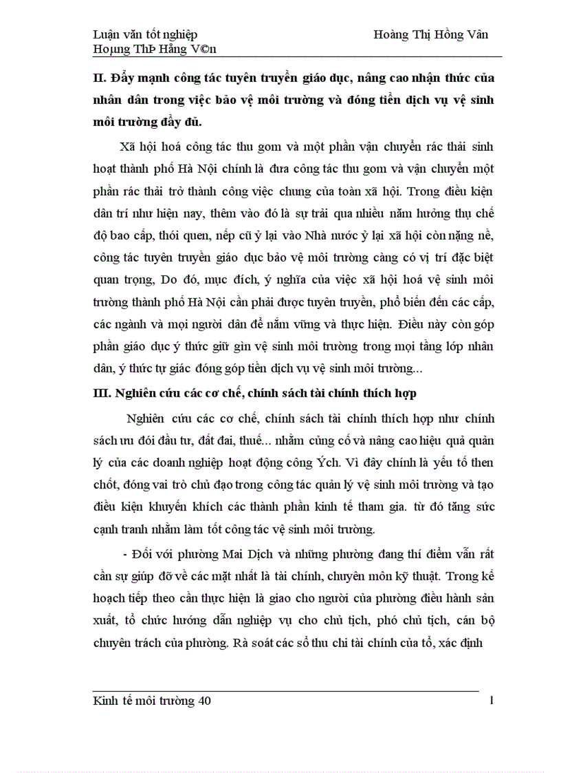 image for page Mô hình thu gom rác dân lập thí điểm Phường Mai Dịch Vấn đề xã hội hoá trong quản lý rác thải trên địa bàn thành phố Hà Nội 1