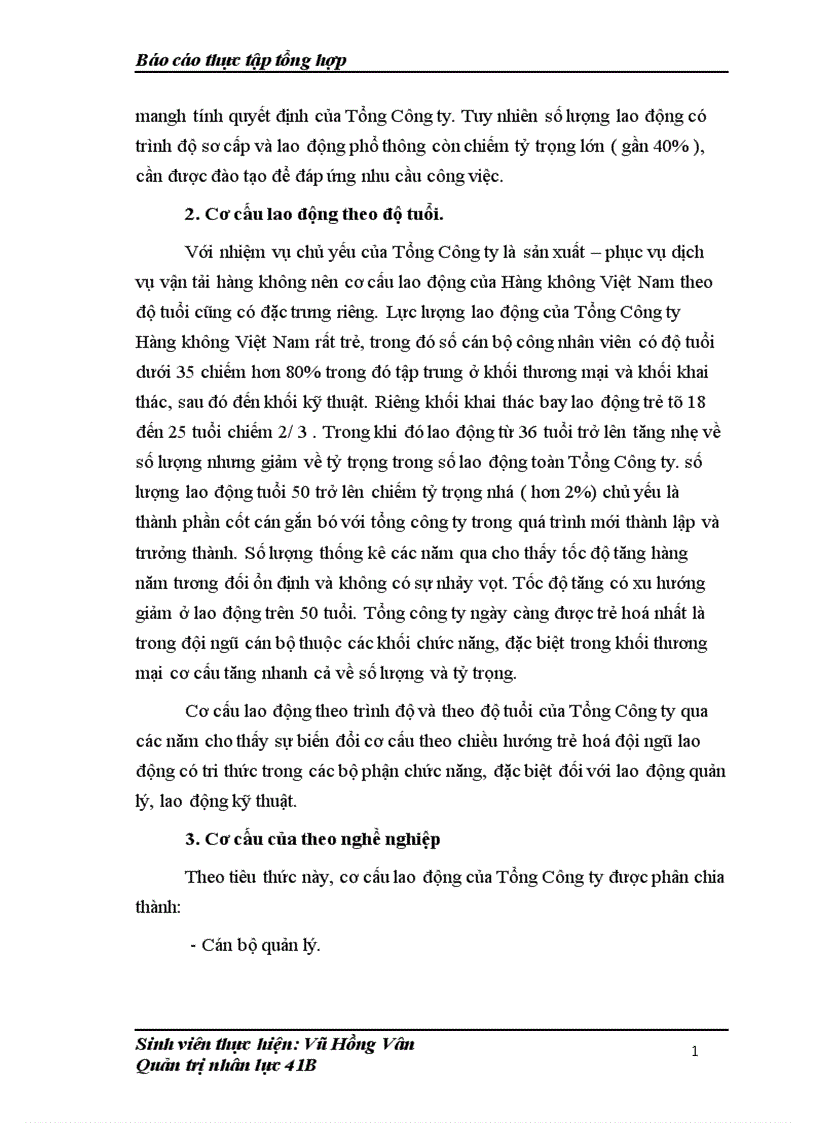 image for page Một số nét về nguồn nhân lực và quản lý nhân lực của Tổng Công ty Hàng không Việt Nam 1