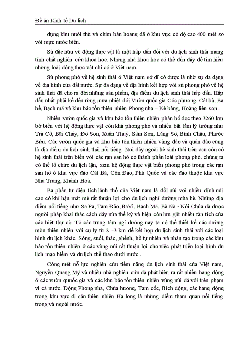 image for page Du lịch sinh thái và thực tế phát triển ở Việt Nam 1