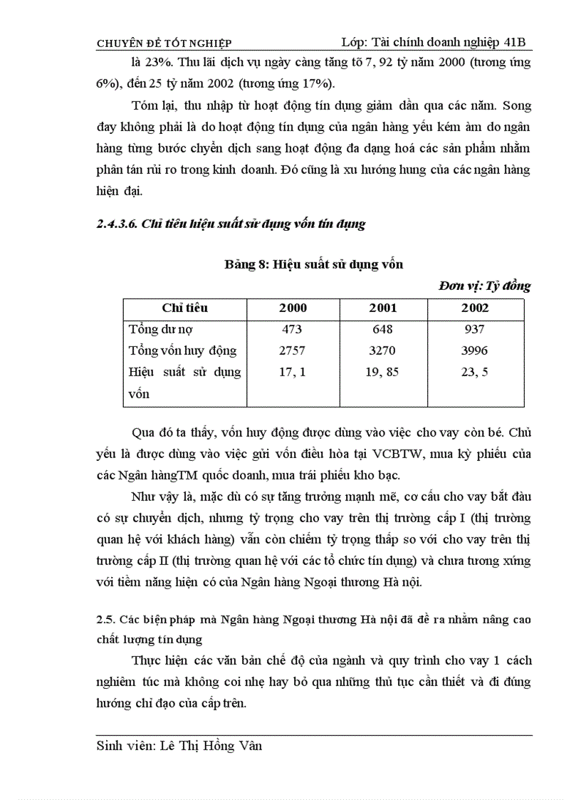 image for page Giải pháp nâng cao chất lượng tín dụng tại Ngân Hàng Ngoại Thương Hà Nội