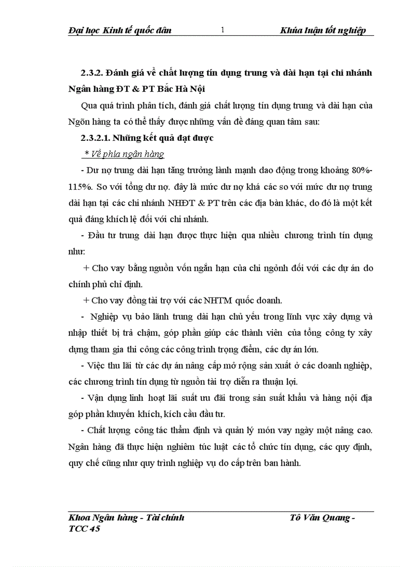 image for page Nâng cao chất lượng hoạt động tín dụng trung và dài hạn tại chi nhánh Ngân hàng Đầu tư và Phát triển Bắc Hà Nội 1
