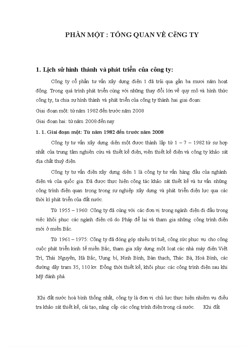 image for page Báo cáo kiến tập kiểm toán tại Công ty tư vấn điện xây dựng diện 1