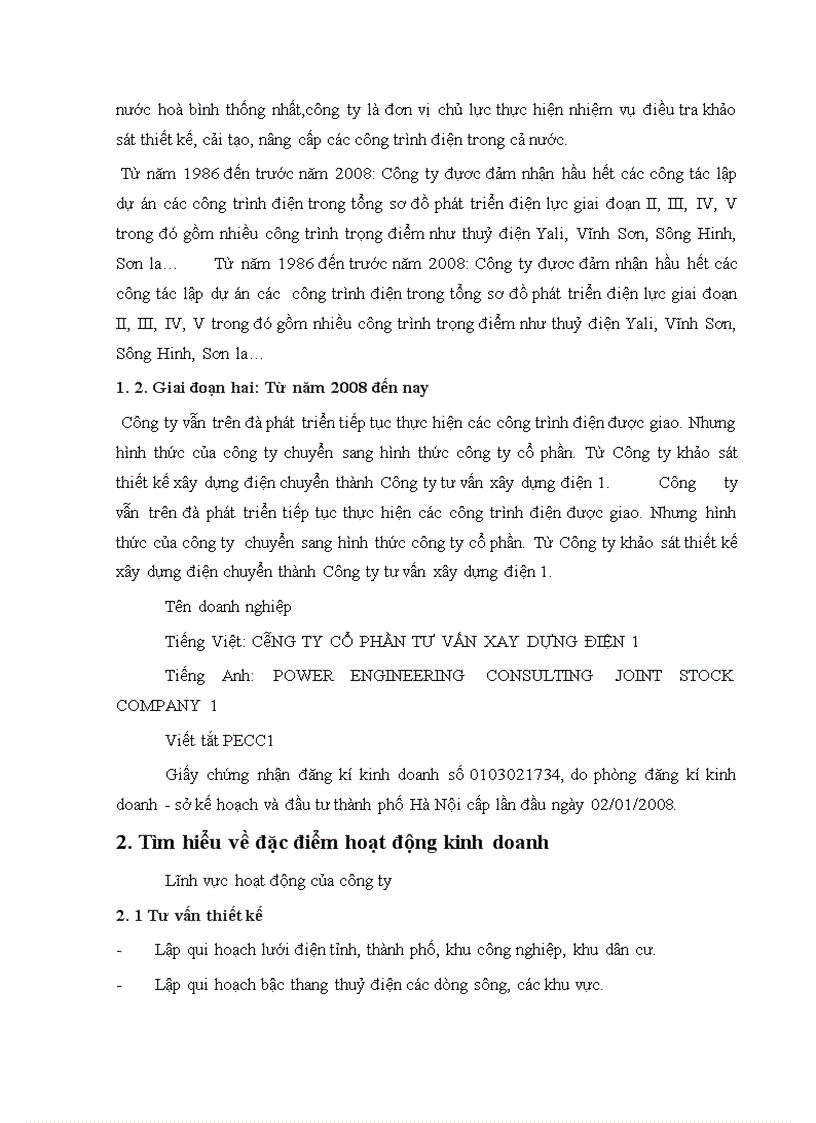 image for page Báo cáo kiến tập kiểm toán tại Công ty tư vấn điện xây dựng diện 1