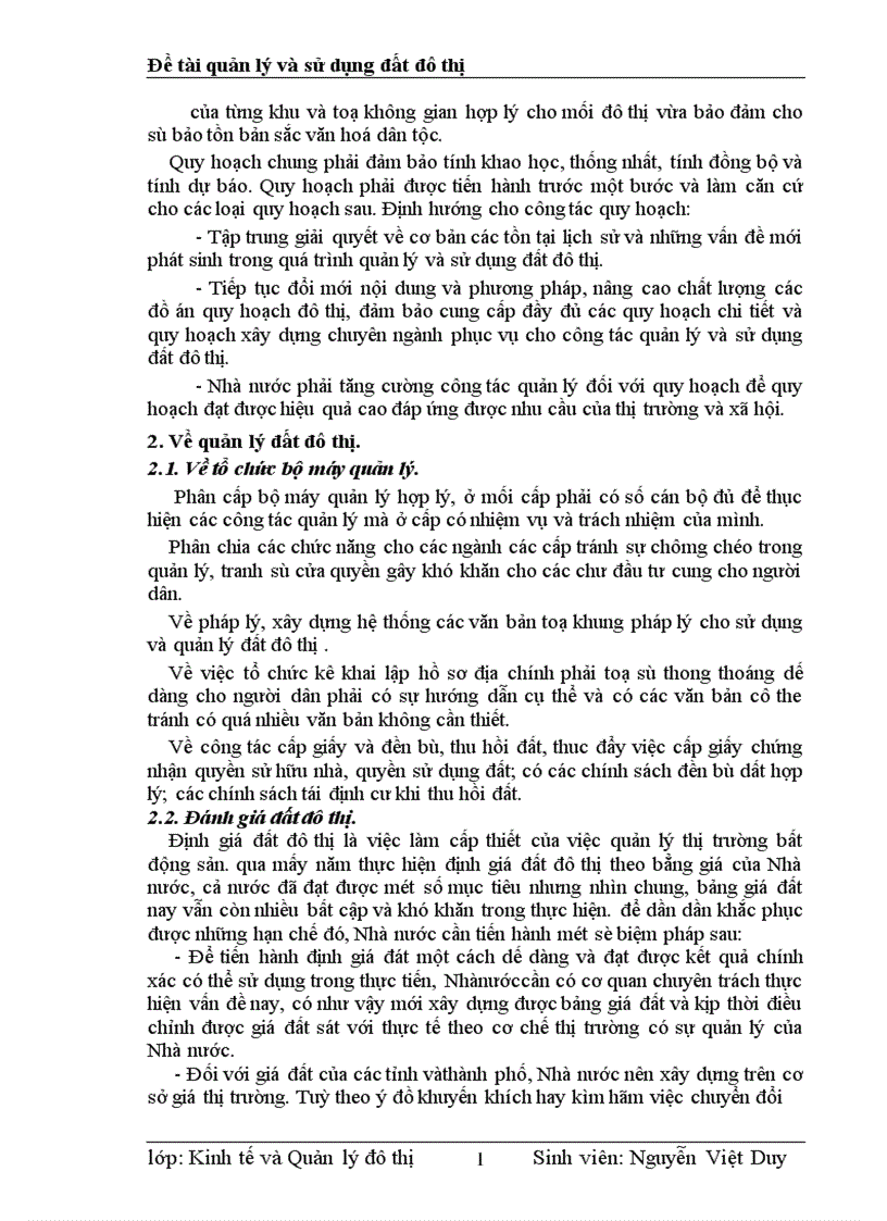 image for page Đề tài quản lý và sử dụng đất đô thị