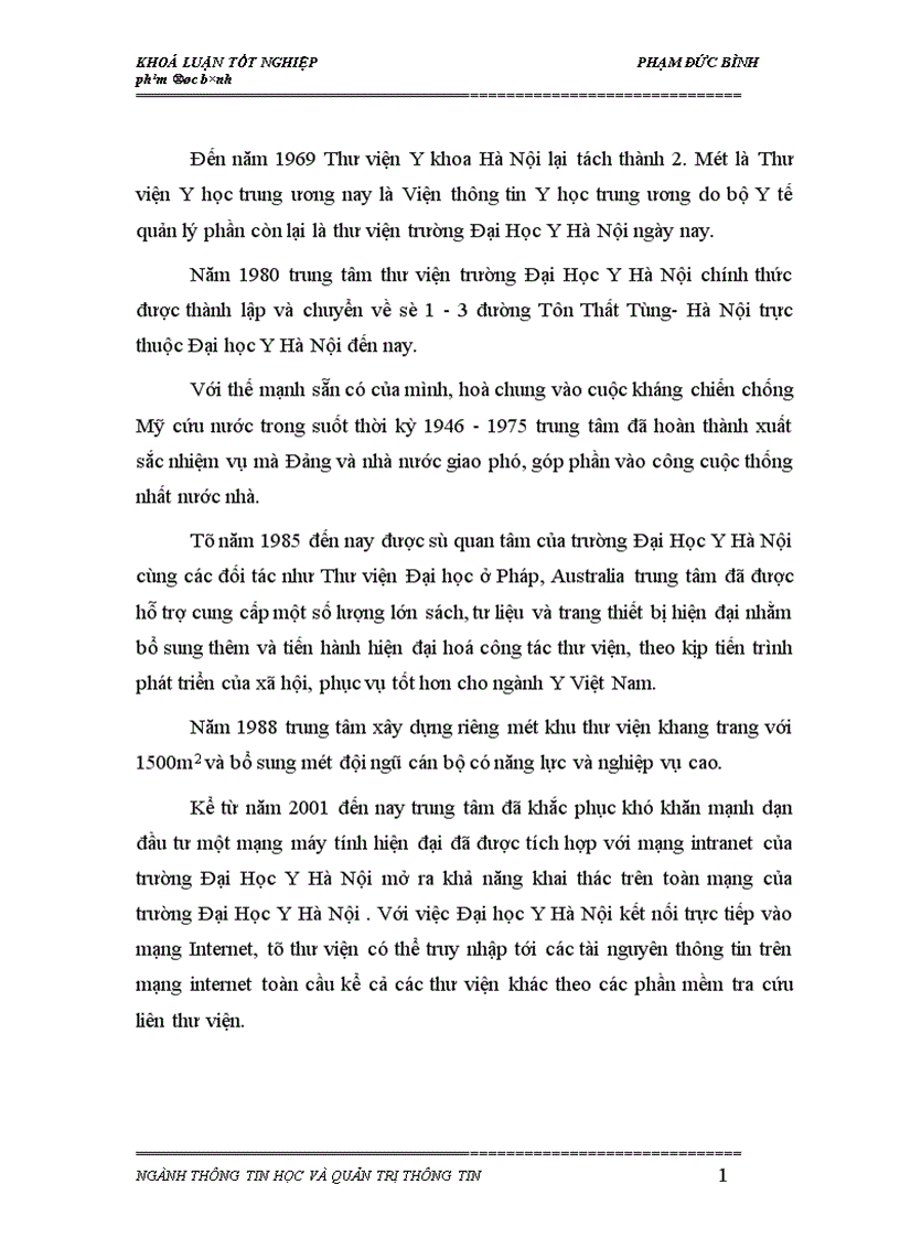 image for page ứng dụng công nghệ thông tin trong thư viện trường Đại Học Y Hà Nội 1