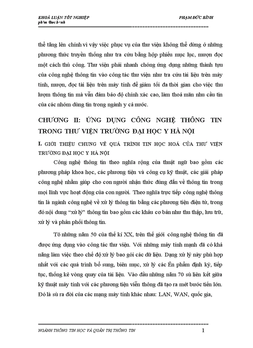 image for page ứng dụng công nghệ thông tin trong thư viện trường Đại Học Y Hà Nội 1