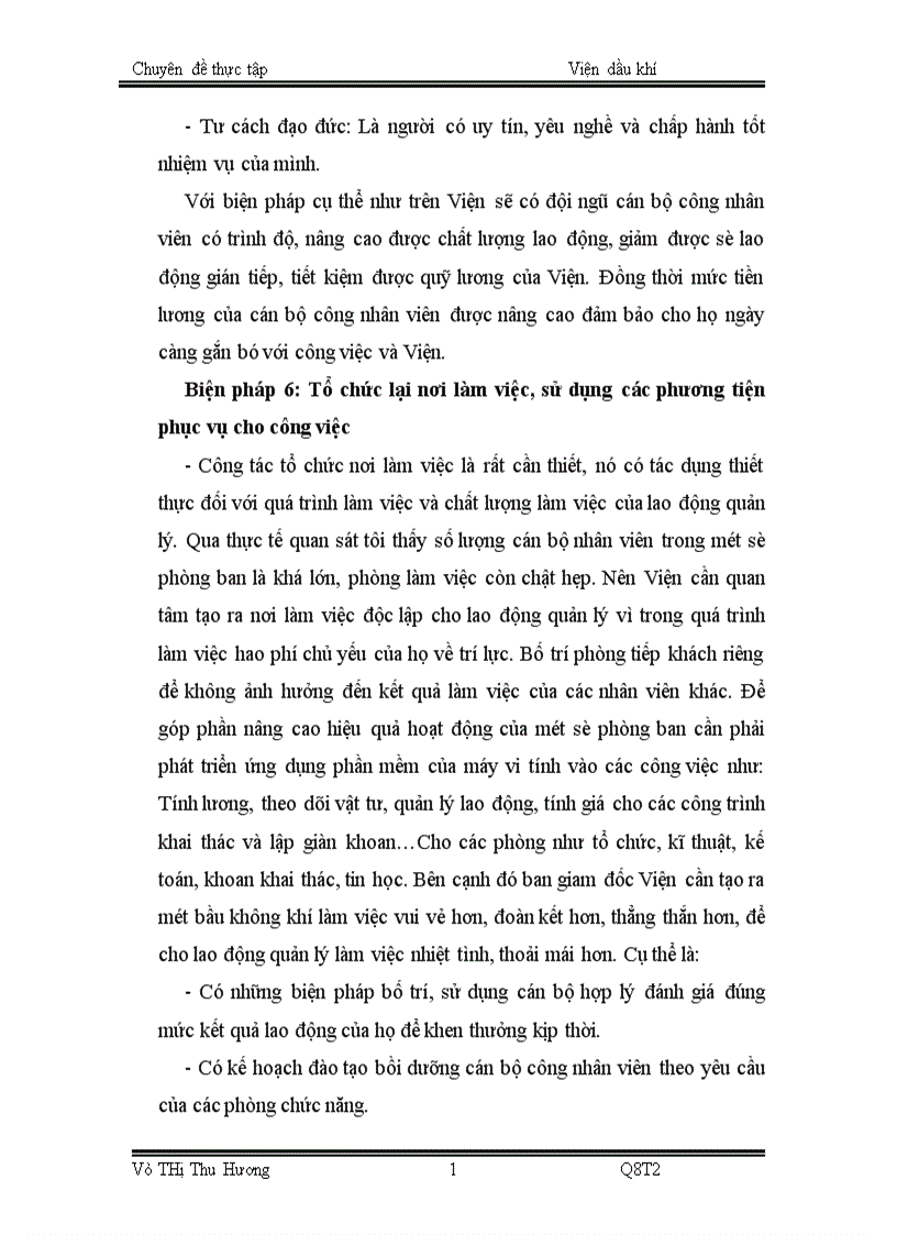 image for page Những giải pháp và kiến nghị gópphần xây dựng và hoàn thiện cơ cấu tổ chức bộ máy của Viện Dầu khí