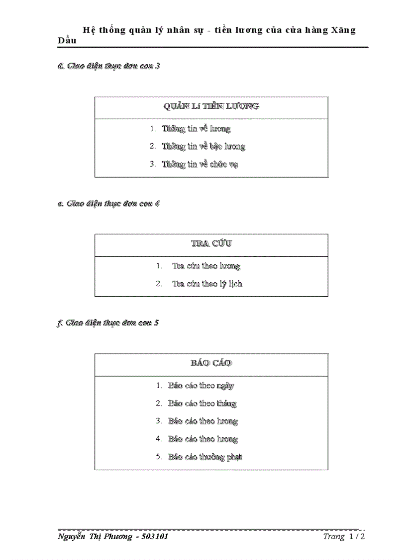 image for page Hệ thống quản lý nhân sự tiền lương của cửa hàng Xăng Dầu