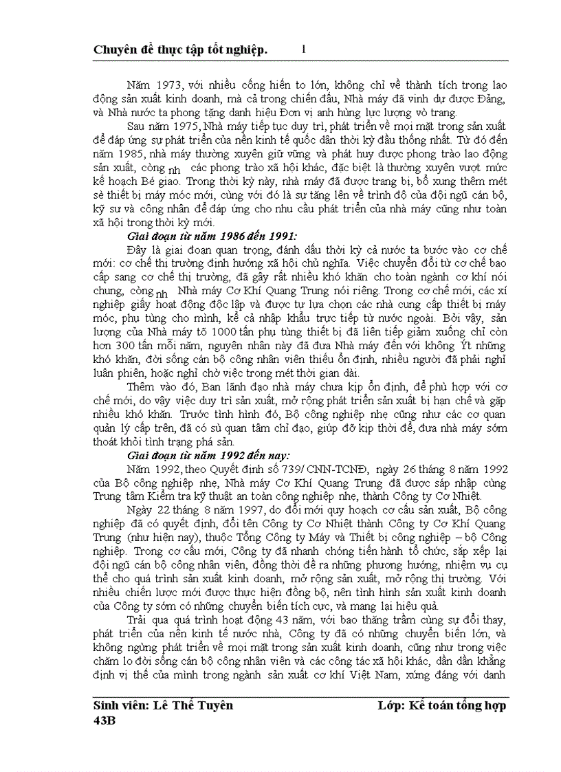 image for page Hoàn thiện hạch toán thành phẩm tiêu thụ thành phẩm và xác định kết quả kinh doanh tại Công ty Cơ Khí Quang Trung 1