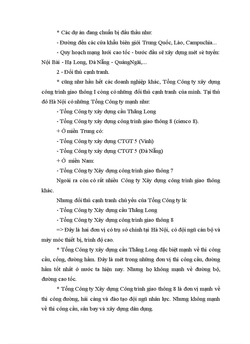 image for page Các mặt hoạt động sản xuất kinh doanh và quản trị nhân sự của tổng Công ty xây dựng công trình giao thông I