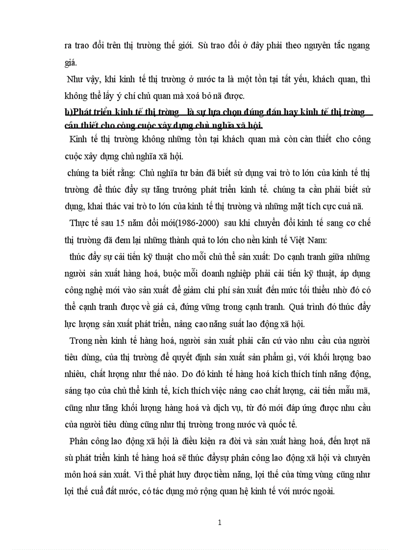 Thực trạng và giải pháp cơ bản để phát triển kinh tế thị trường định hướng xã hội chủ nghĩa ở Việt Nam 1
