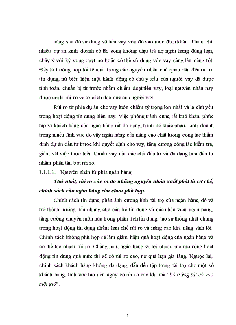 image for page Quản lý rủi ro các dự án đầu tư tại Ngân hàng Đầu tư và Phát triển Chi nhánh Hà Nội 1