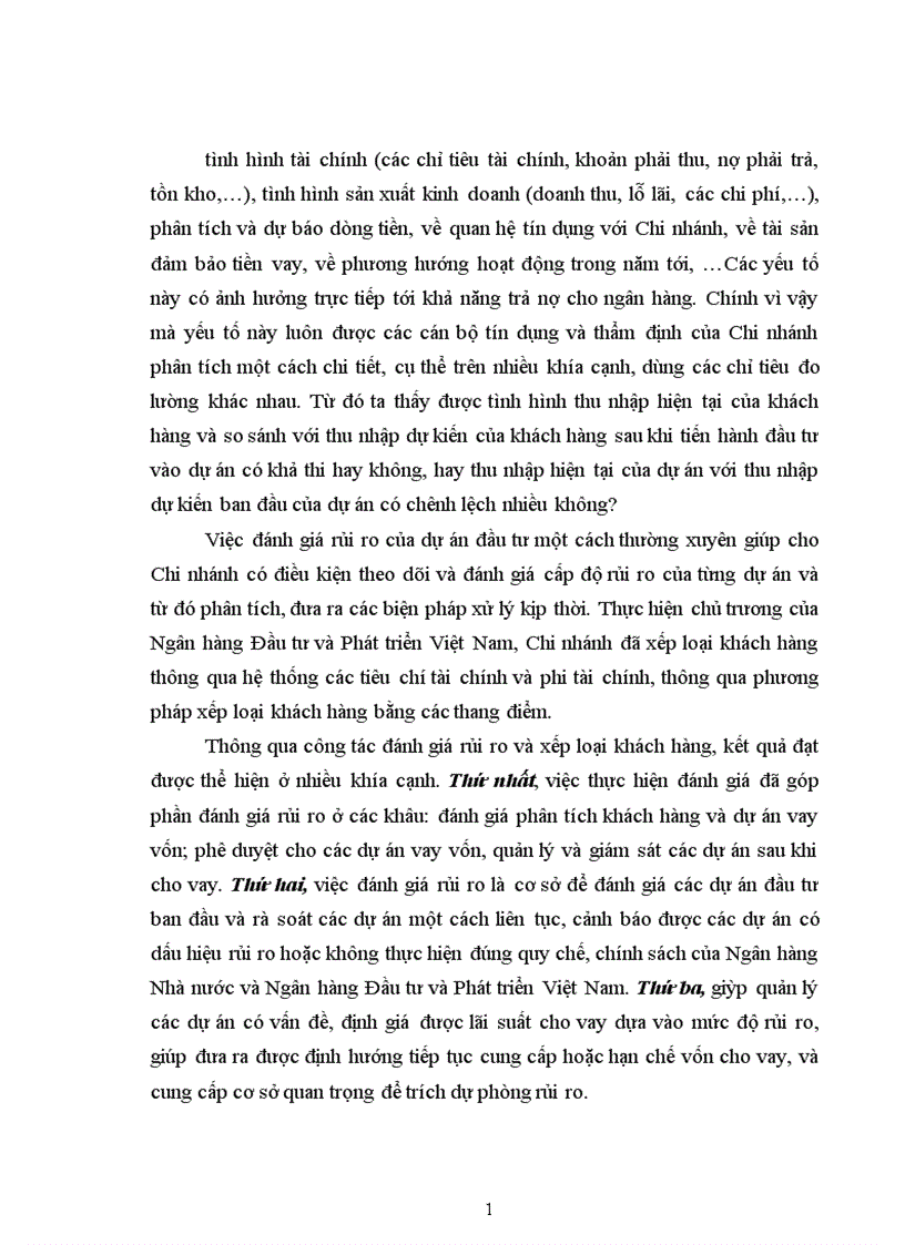 image for page Quản lý rủi ro các dự án đầu tư tại Ngân hàng Đầu tư và Phát triển Chi nhánh Hà Nội 1
