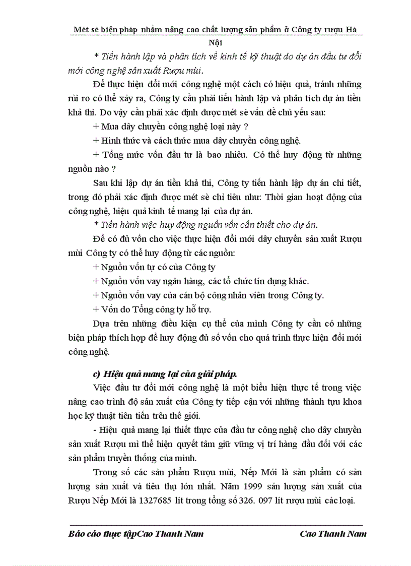 image for page Một số biện pháp nhằm nâng cao chất lượng sản phẩm ở Công ty Rượu Hà Nội
