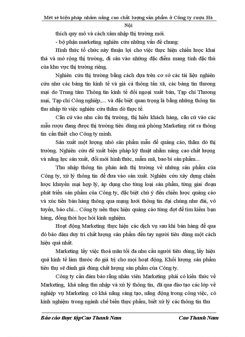image for page Một số biện pháp nhằm nâng cao chất lượng sản phẩm ở Công ty Rượu Hà Nội