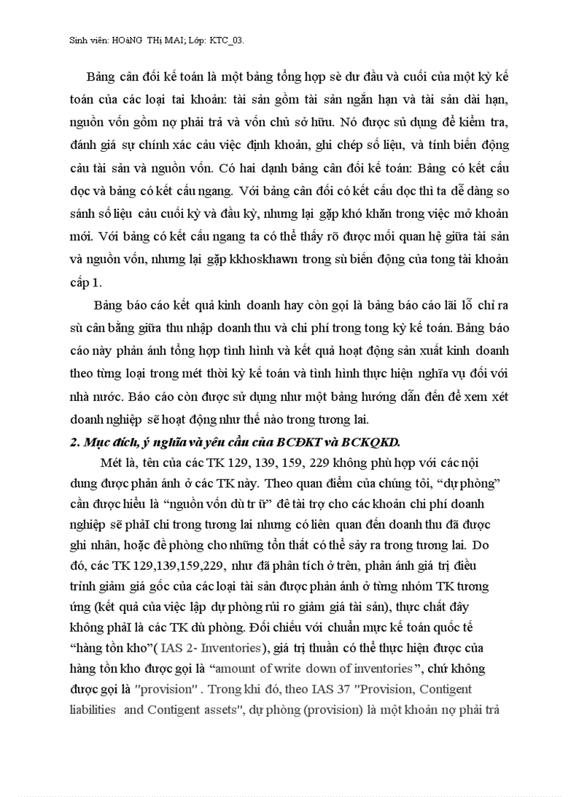 image for page Nội dung phương pháp lập BCĐKT và BCKQKD 1