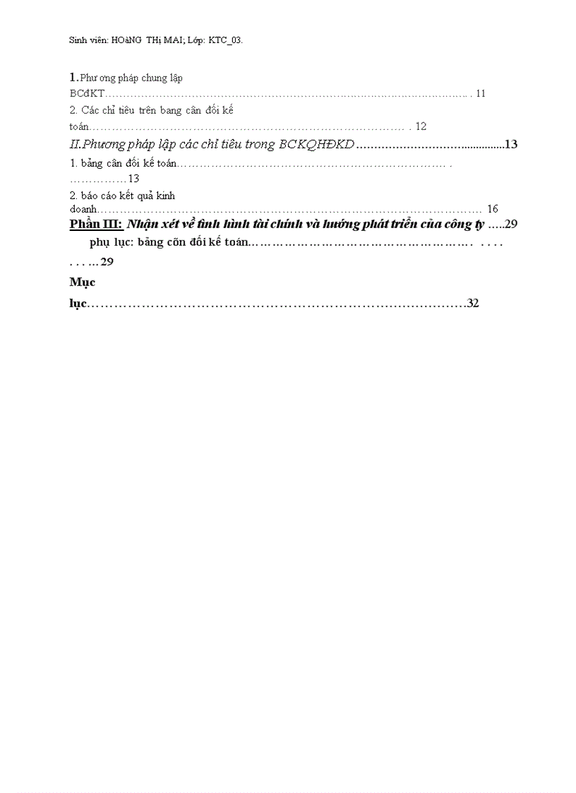 image for page Nội dung phương pháp lập BCĐKT và BCKQKD 1